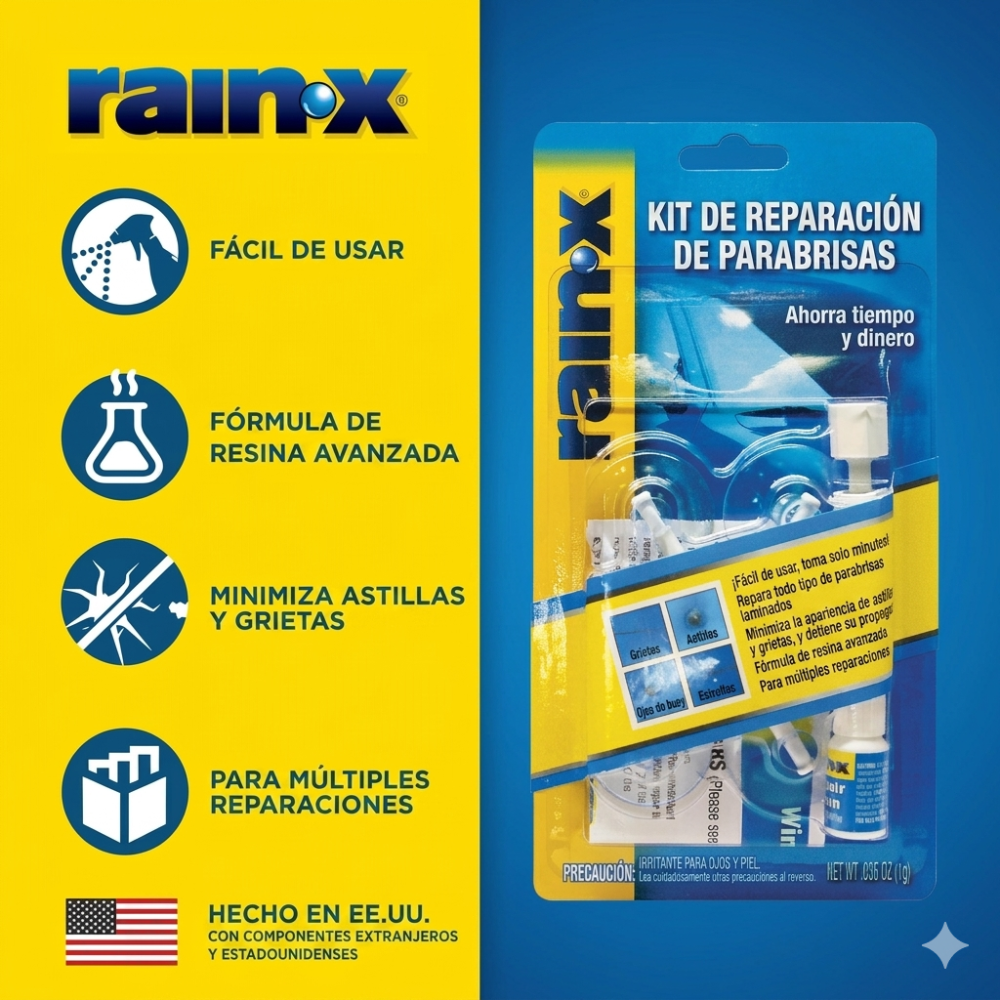 KIT REPARACION DE PARABRISAS RAINX