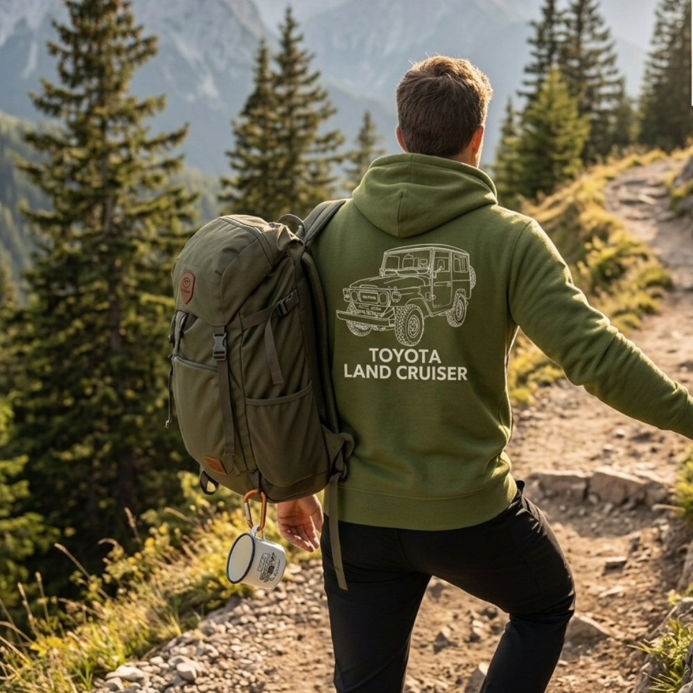 HOODIE  VERDE OSCURO  M - Vista 2