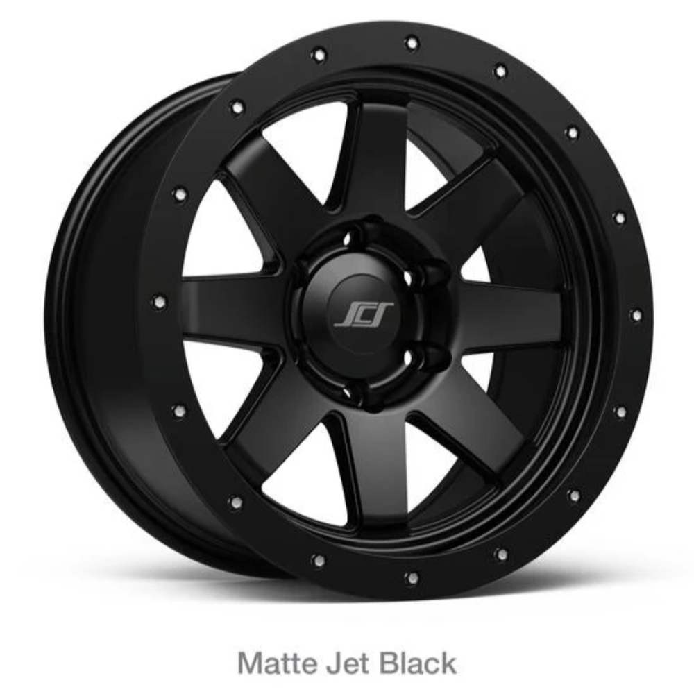 SR8 MATTE JET BLACK 17X85 OFFSET -10MM 6X1397